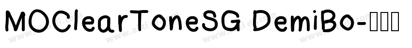 MOClearToneSG DemiBo字体转换